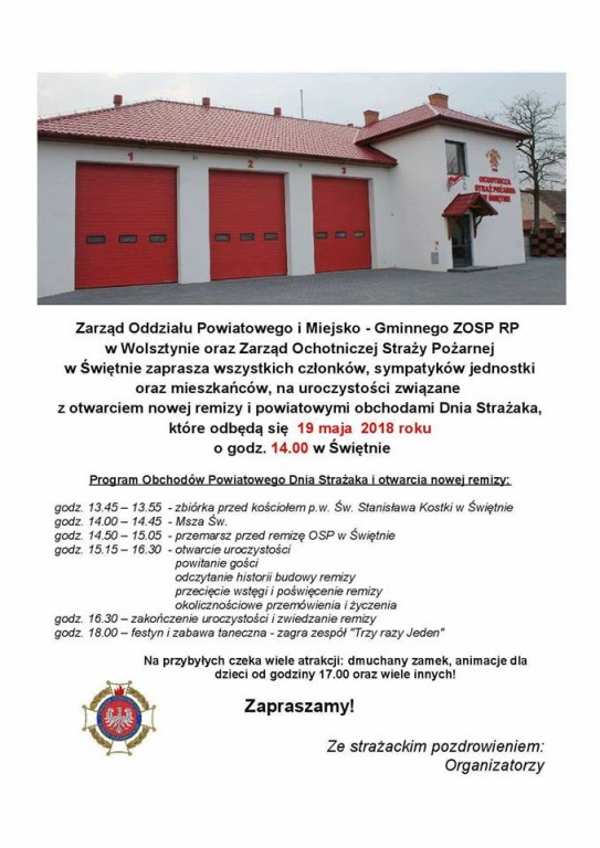 Otwarcie remizy stra�ackiej