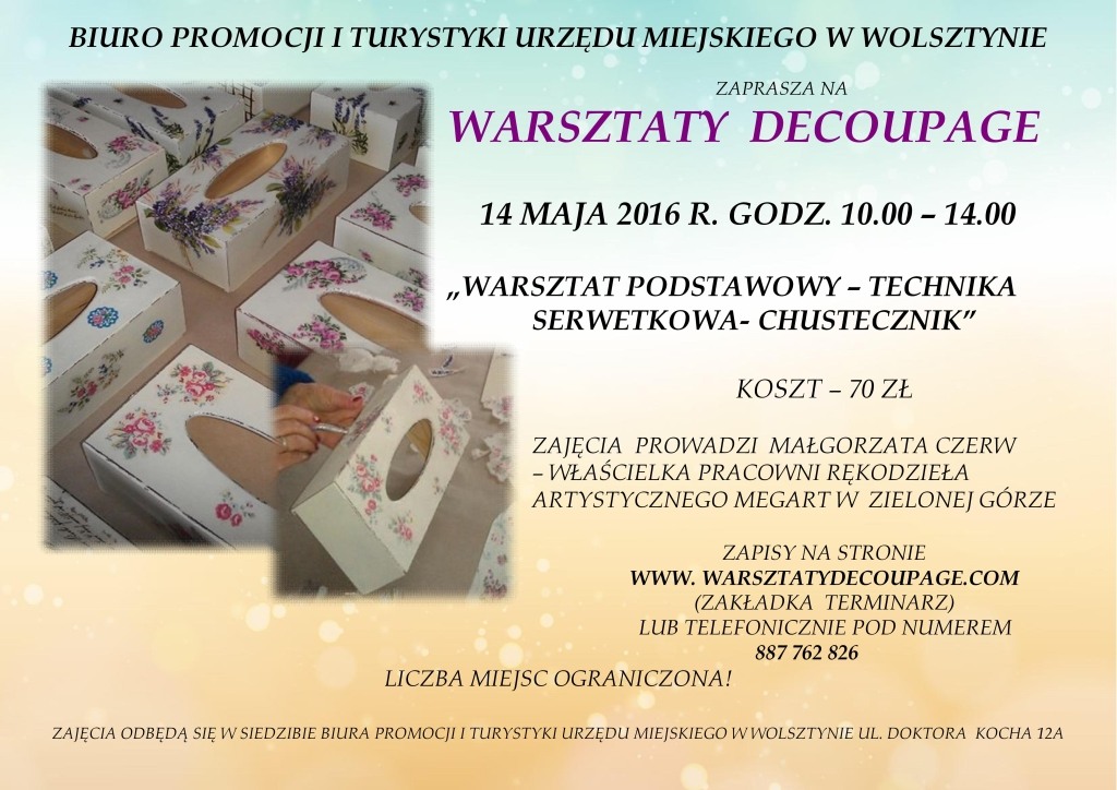 Cykl warsztatw decoupage